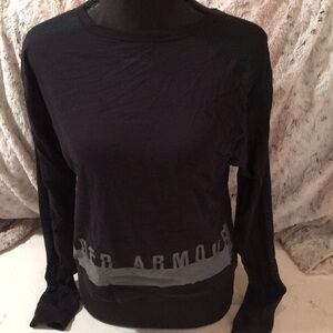 Under Armour Black Long Sleeve Boxy Sweatshirt